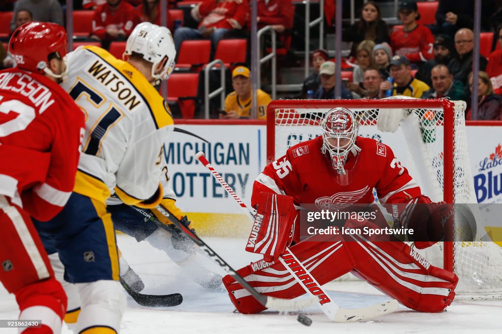 NHL: FEB 20 Predators at Red Wings