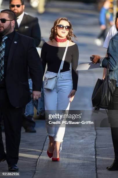 Maisie Williams is seen on February 20, 2018 in Los Angeles, California.