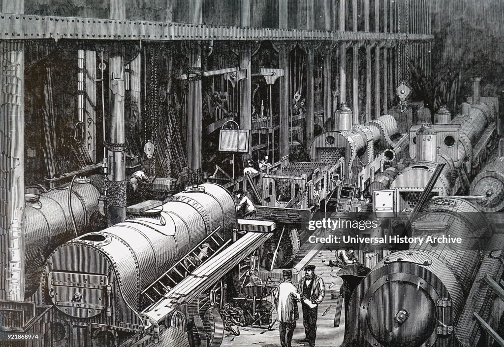 The fitting shop of Stephenson's Locomotive Works.