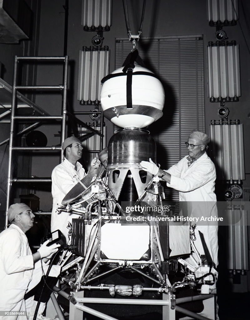 Payload engineers performing tests.