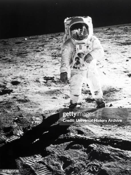 Photograph of Buzz Aldrin an American engineer and former astronaut. As the Lunar Module Pilot on Apollo 11, he was one of the first two humans to...