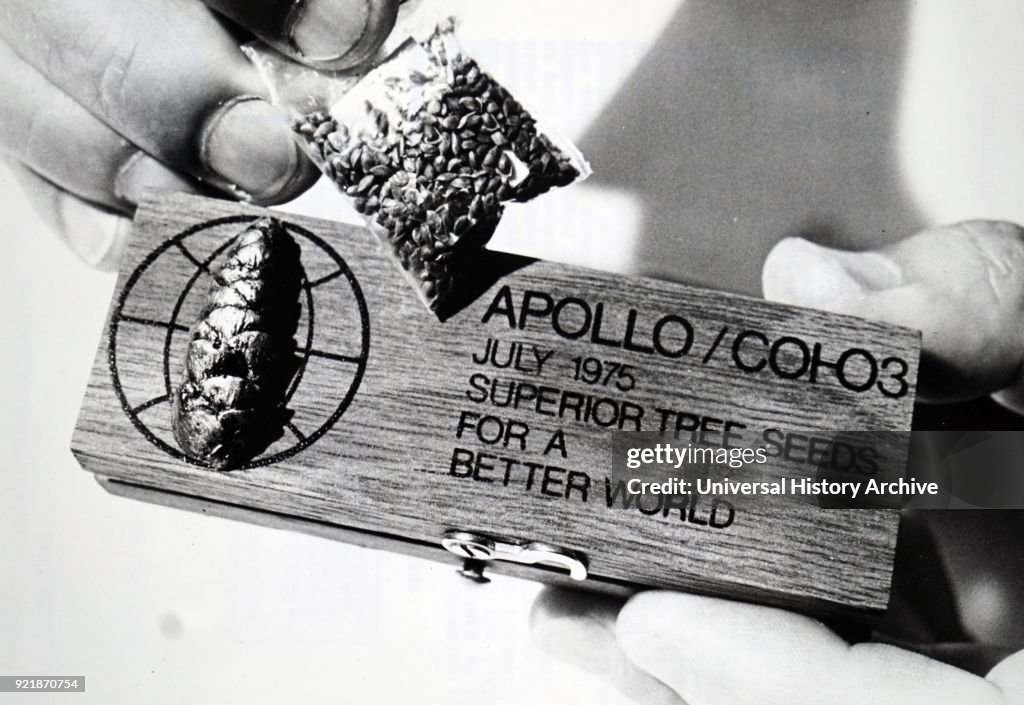 Gift of superior tree seeds given to the crew of the Apollo Soyuz Test Project.