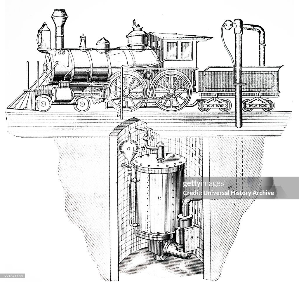 A steam locomotive.