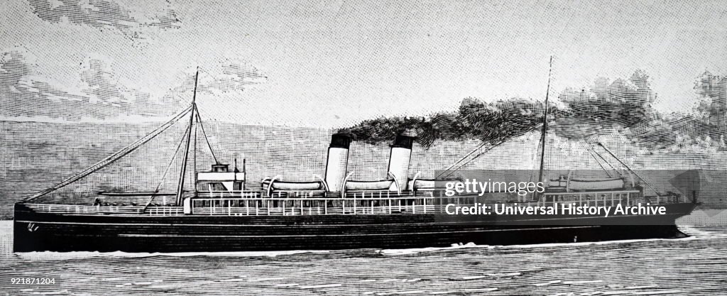 The packet boat 'Queen'.