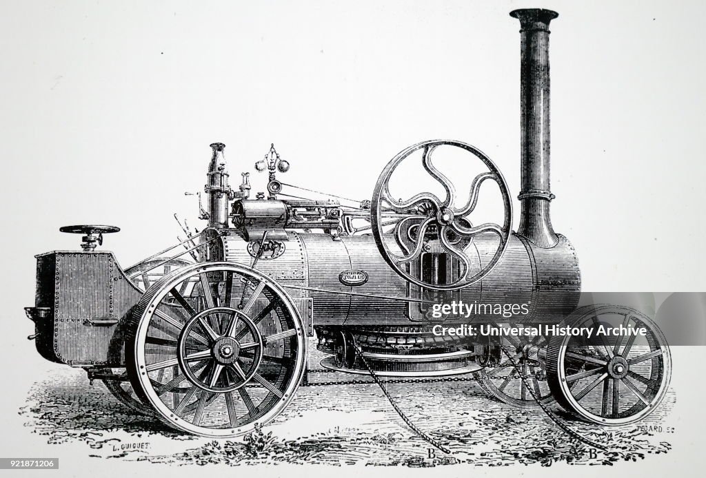 A steam locomotive.