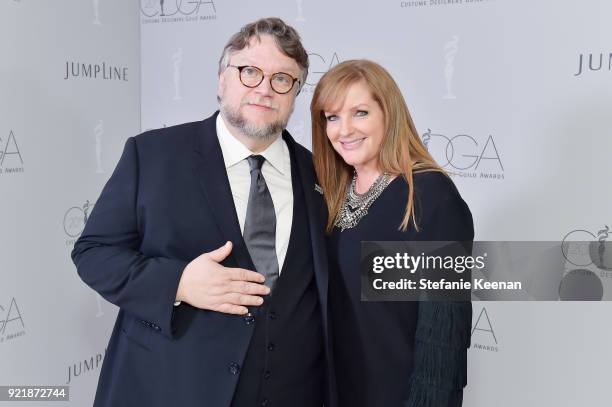 Filmmaker Guillermo del Toro and CDGA CMO of IMAX & CDGA EP Emeritus JL Pomeroy attend the Costume Designers Guild Awards at The Beverly Hilton Hotel...