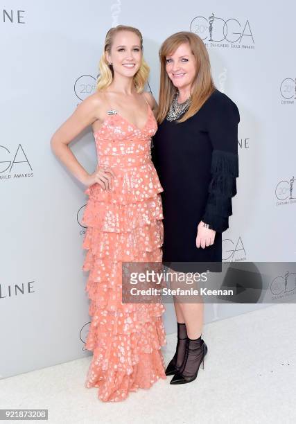 Actor Anna Camp and IMAX Global Chief Marketing Officer and JumpLine Group chairman JL Pomeroy attend the Costume Designers Guild Awards at The...