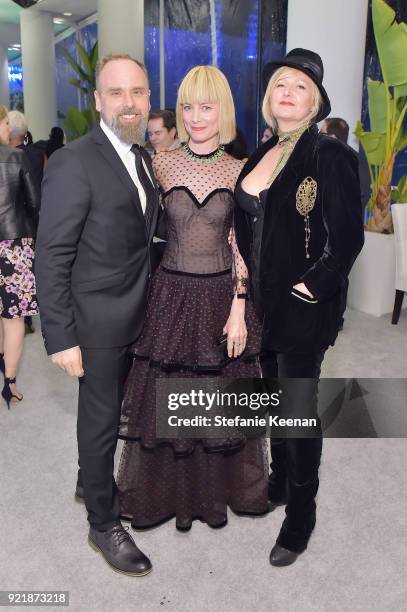 Costume designers Luis Sequeira, Jennifer Johnson, and Mona May attend the Costume Designers Guild Awards at The Beverly Hilton Hotel on February 20,...