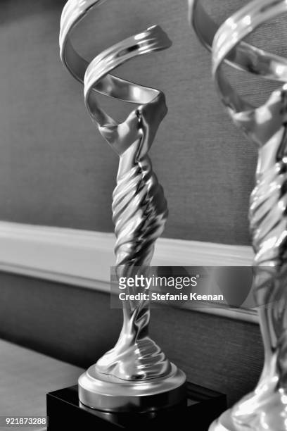 View of the awards at the Costume Designers Guild Awards at The Beverly Hilton Hotel on February 20, 2018 in Beverly Hills, California.