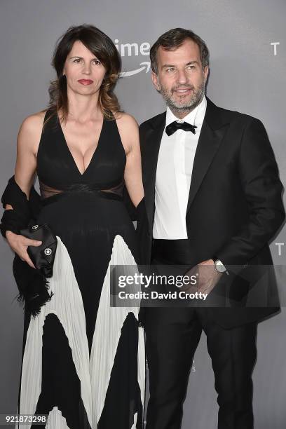 Ugo Fiorenzo and Guest attend the 20th CDGA - Arrivals on February 20, 2018 in Beverly Hills, California.