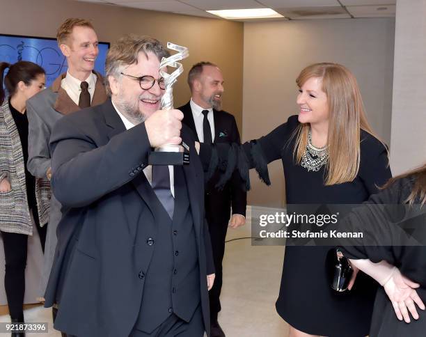 Filmmaker Guillermo del Toro and IMAX Global Chief Marketing Officer and JumpLine Group chairman JL Pomeroy attend the Costume Designers Guild Awards...