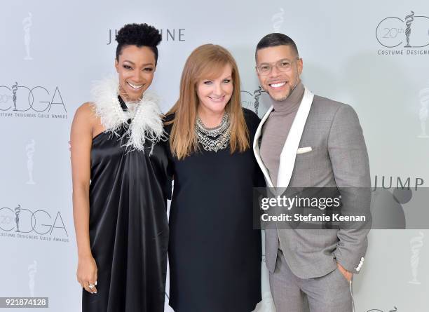 Actor Sonequa Martin-Green, IMAX Global Chief Marketing Officer and JumpLine Group chairman JL Pomeroy, and actor Wilson Cruz attend the Costume...