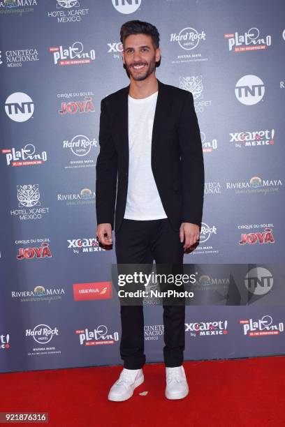 Actor Erick Elias is seen attending at photocall to promote 5th Platinum Awards of Ibero-American Cinema, the event will be held on April 29 in...