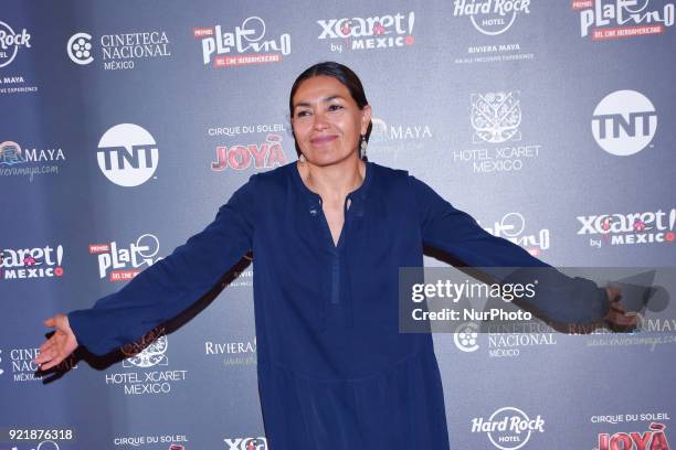 Actress Dolores Eredia is seen attending at photocall to promote 5th Platinum Awards of Ibero-American Cinema, the event will be held on April 29 in...