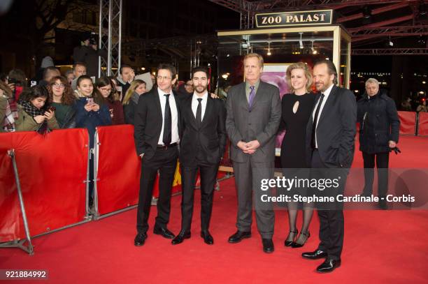Daniel Futterman; Tahar Rahim, Jeff Daniels, guest and Peter Sarsgaard attend the 'The Looming Tower' premiere during the 68th Berlinale...
