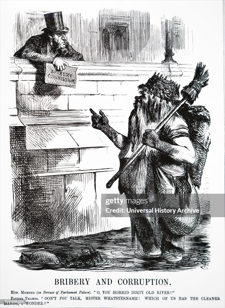 John Tenniel's comment on the dirtiness of the River Thames.