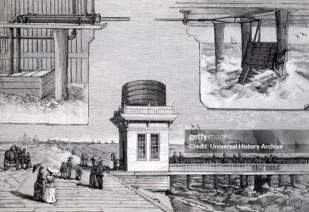 The use of tidal power.