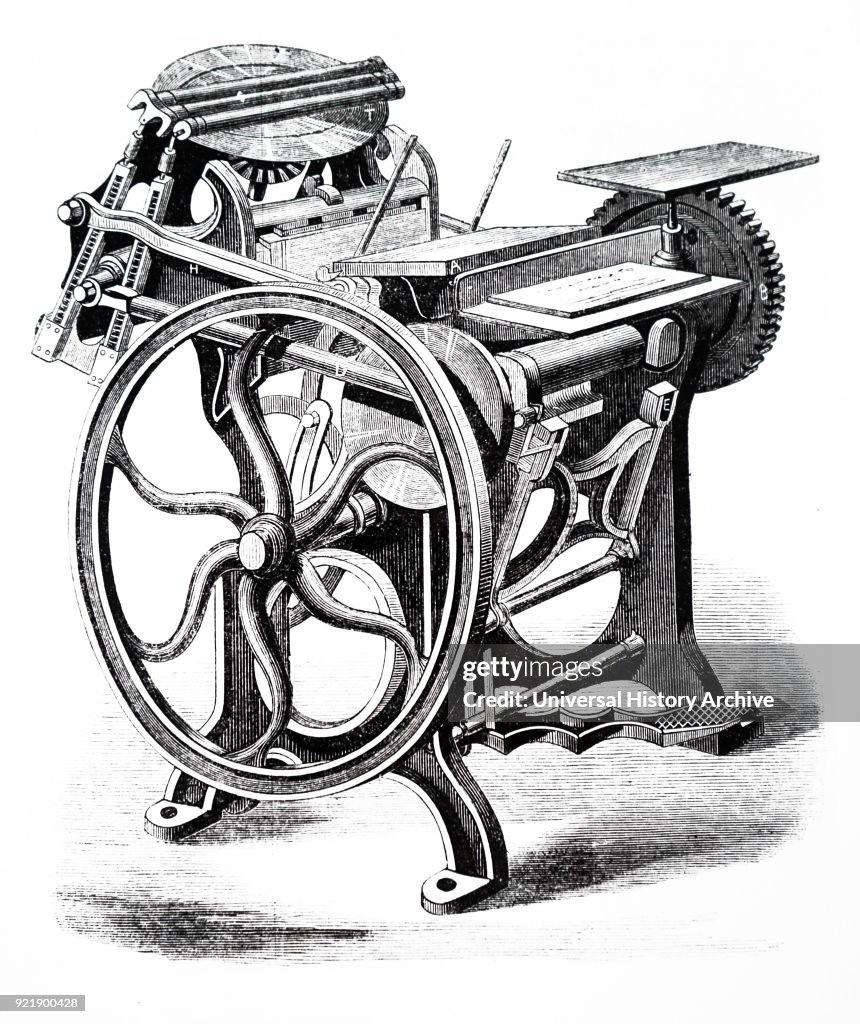 A 'Minerva' printing press.