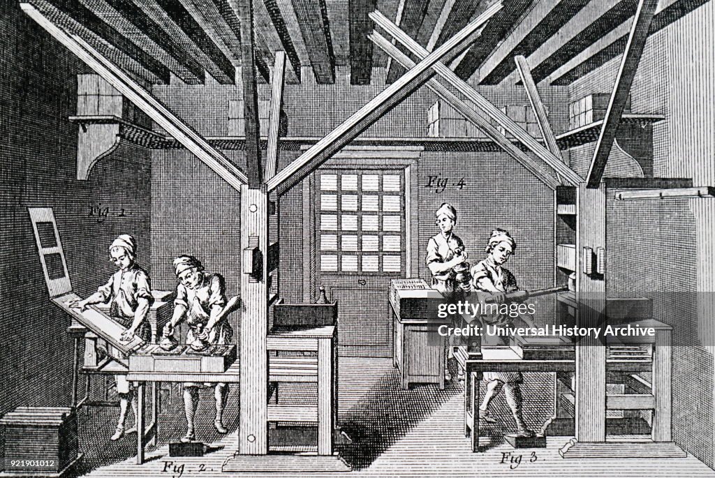 A printer's workshop.