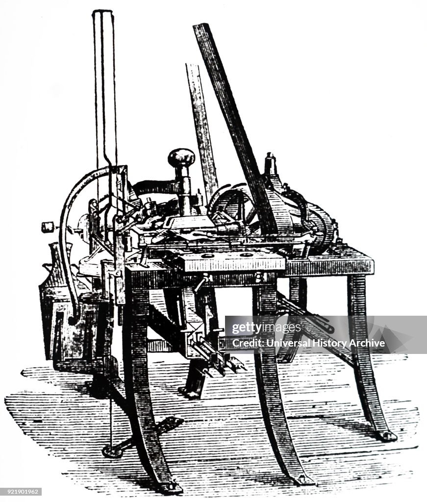 An envelope folding machine.