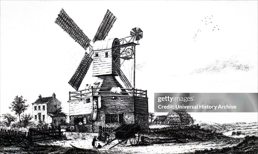 A windmill on Wimbledon Common.