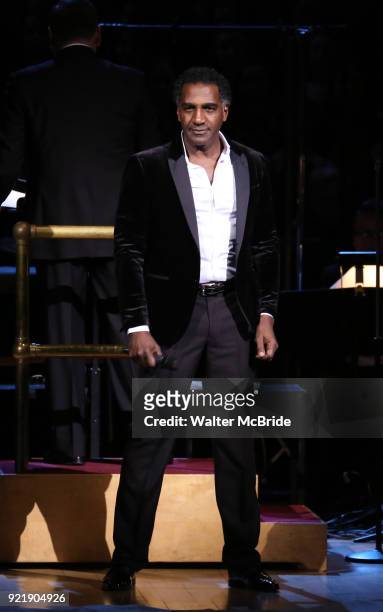 Norm Lewis during the Manhattan Concert Productions Broadway Classics in Concert at Carnegie Hall on February 20, 2018 at Carnegie Hall in New York...