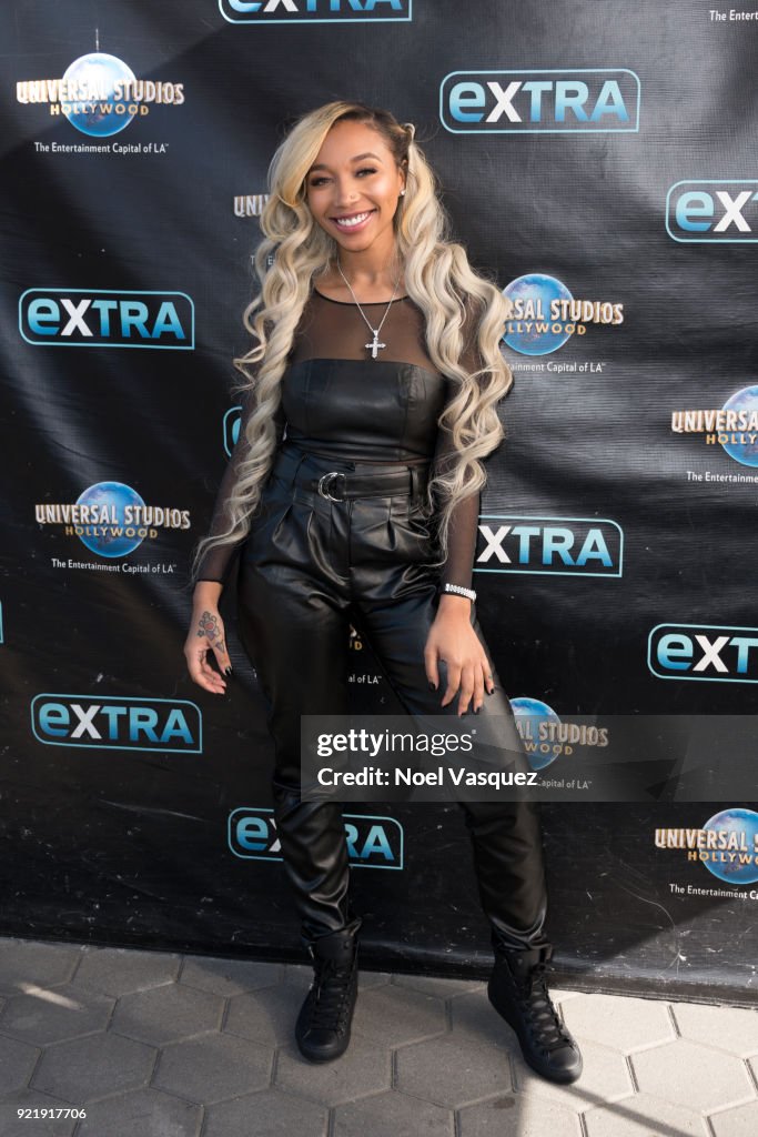 Ashley Iaconetti, Jordan Mauger And Tameka Cottle Visit "Extra"