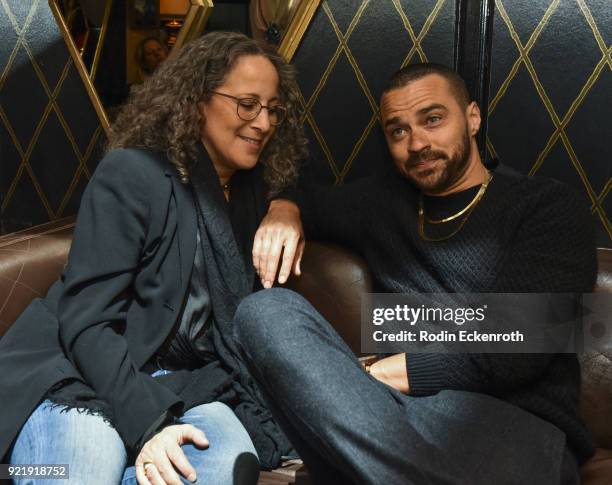 Gina Belafonte and Jesse Williams at the premiere of Gravitas Pictures' "Survivors Guide To Prison" afterparty at Bootsy Bellows on February 20, 2018...