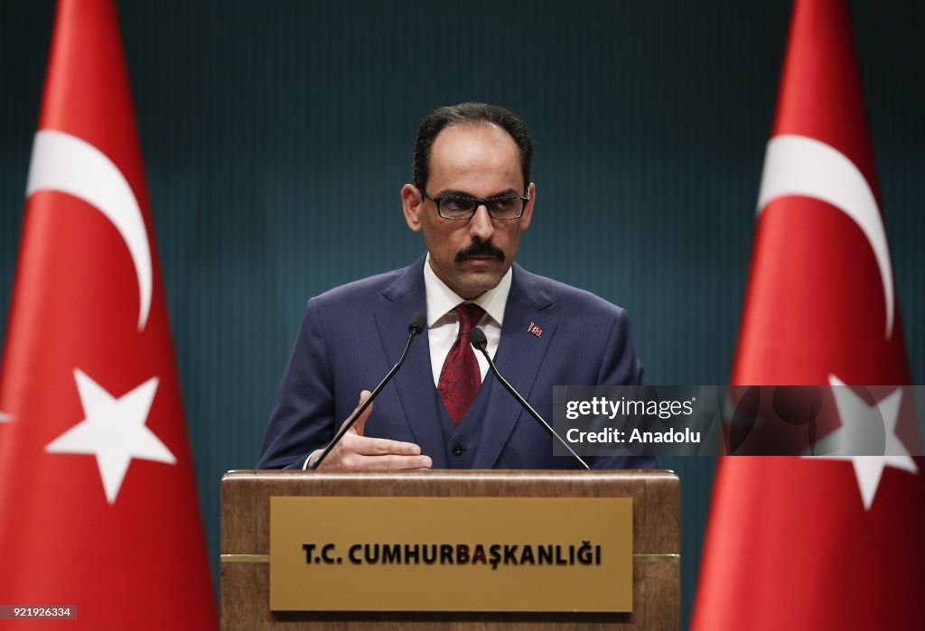 Turkish Presidential spokesman Ibrahim Kalin