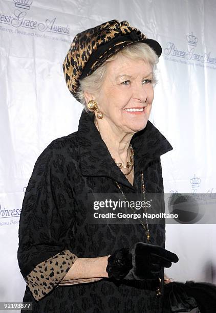 Actress Elaine Stritch attends The Princess Grace Awards Gala at Cipriani 42nd Street on October 21, 2009 in New York City.