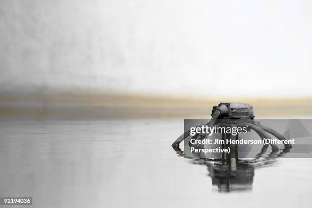 pipe in water - jim henderson stock pictures, royalty-free photos & images