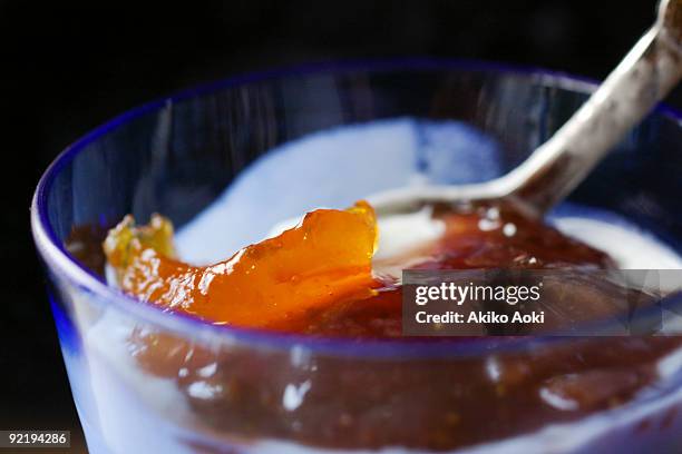 yogurt - marmalade stock pictures, royalty-free photos & images