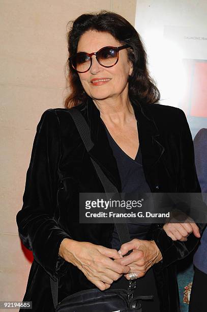 Actress Anouk Aimee attends the "Tutto Fellini" Retrospective Opening at Cinematheque Francaise on October 21, 2009 in Paris, France.