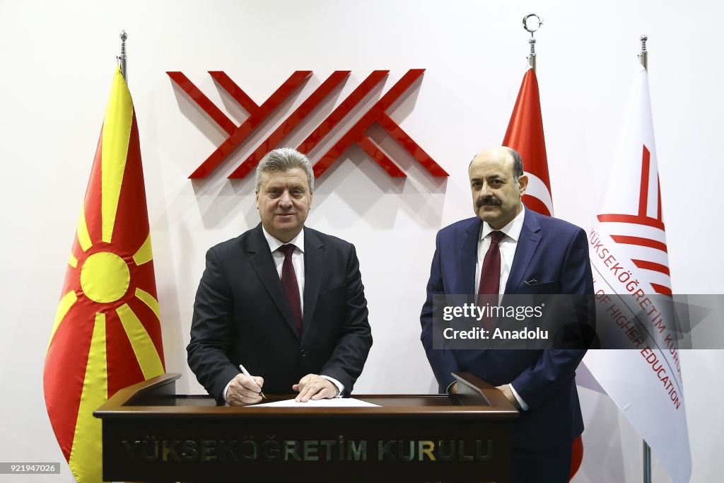 President of Macedonia Gyorge Ivanov in Ankara