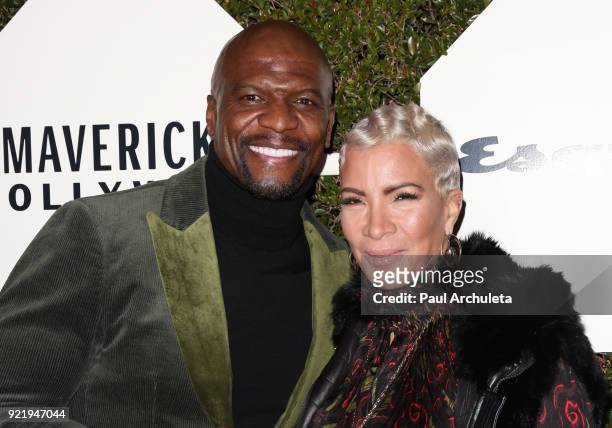 Actors Terry Crews and attend Esquire's annual "Maverick's Of Hollywood" event at Sunset Tower on February 20, 2018 in Los Angeles, California.