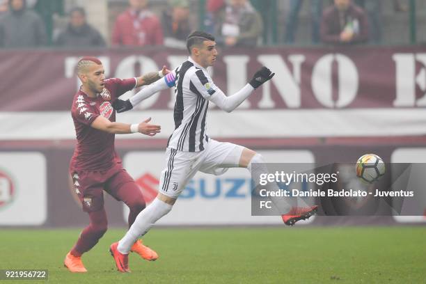 Simone Muratore during the serie A Primavera match between Torino FC U19 and Juventus U19 at on February 17, 2018 in Turin, Italy.