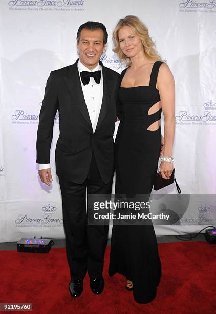 Frederic Fekkai and Shirin von Wuffen attend The Princess Grace Awards Gala at Cipriani 42nd Street on October 21, 2009 in New York City.