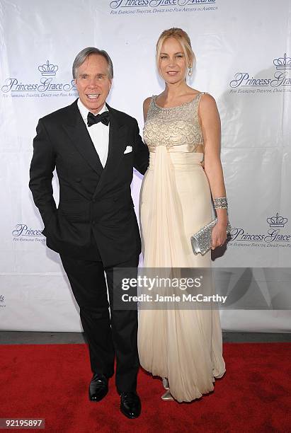 Designer Tommy Hilfiger and Dee Hilfiger attend The Princess Grace Awards Gala at Cipriani 42nd Street on October 21, 2009 in New York City.