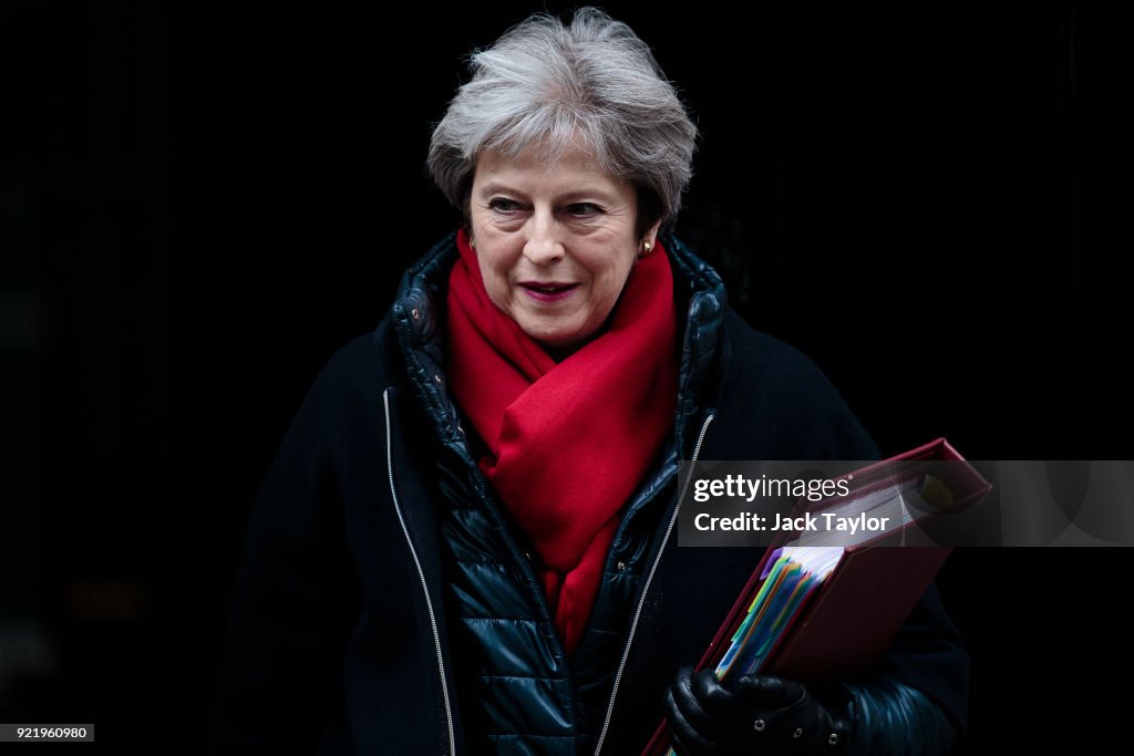 Theresa May Takes Prime Minister's Questions In Parliament