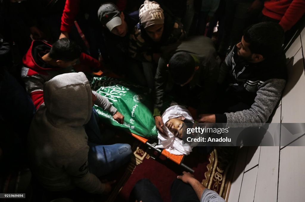 Funeral ceremony of a Palestinian in Gaza