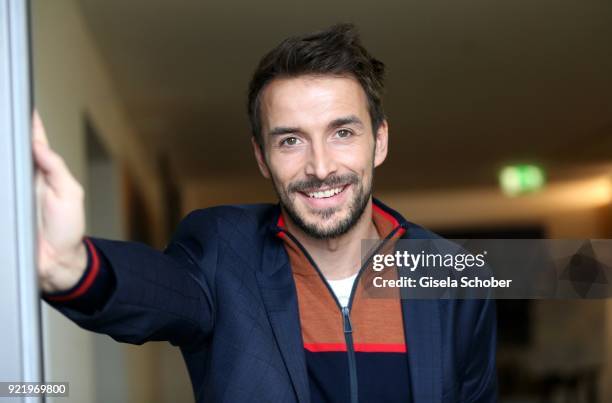 Max Alberti during the 'Maison des Fleurs' photo session at KONEN on February 20, 2018 in Munich, Germany.