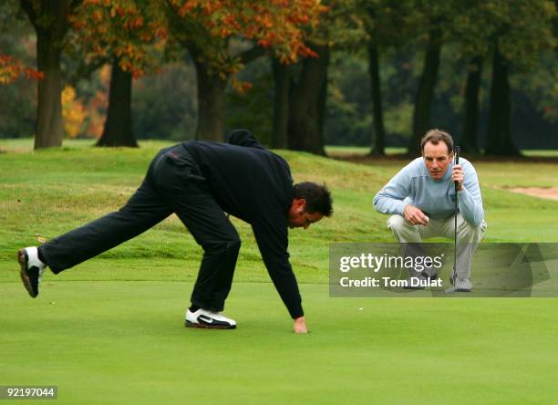 David Higgins of Waterville Golf Links looks on during the Srixon PGA Playoff at Little Aston Golf Club on October 22, 2009 in Sutton Coldfield,...