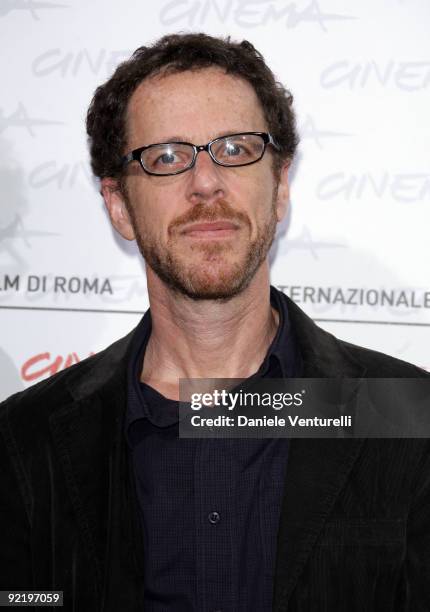 Director Ethan Coen attends the "A Serious Man" Photocall during Day 8 of the 4th International Rome Film Festival held at the Auditorium Parco della...