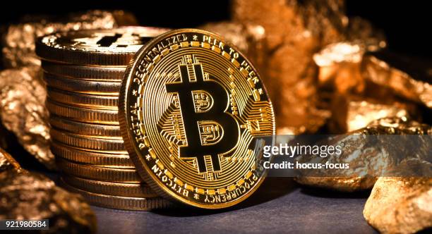 bitcoin mining - bitcoin stock pictures, royalty-free photos & images