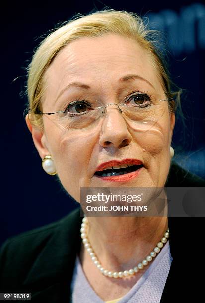 European Neighbourhood Policy Benita Ferrero-Waldner gives a joint press during an Informal meeting of EU Foreign minister held in Stockholm on...