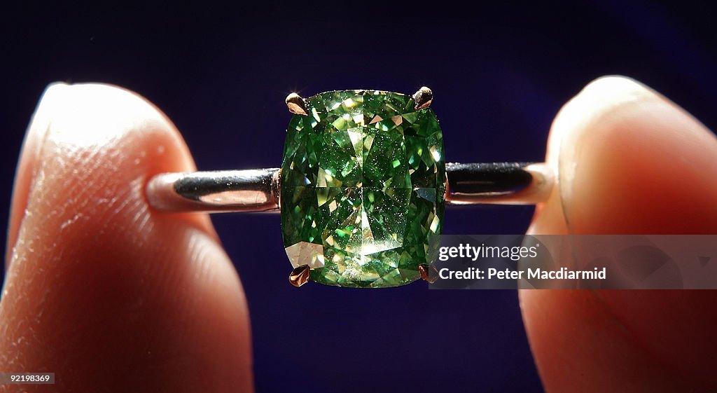 Rare Diamonds And Jewels Are Displayed Ahead Of A Sotheby's Auction