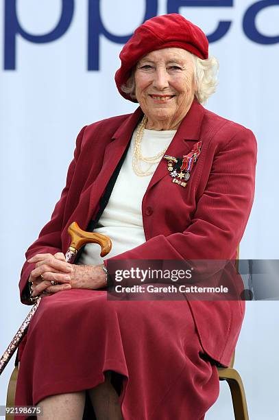 Dame Vera Lynn attends the Poppy Appeal For Afghan Generation launch on October 22, 2009 in London, England.