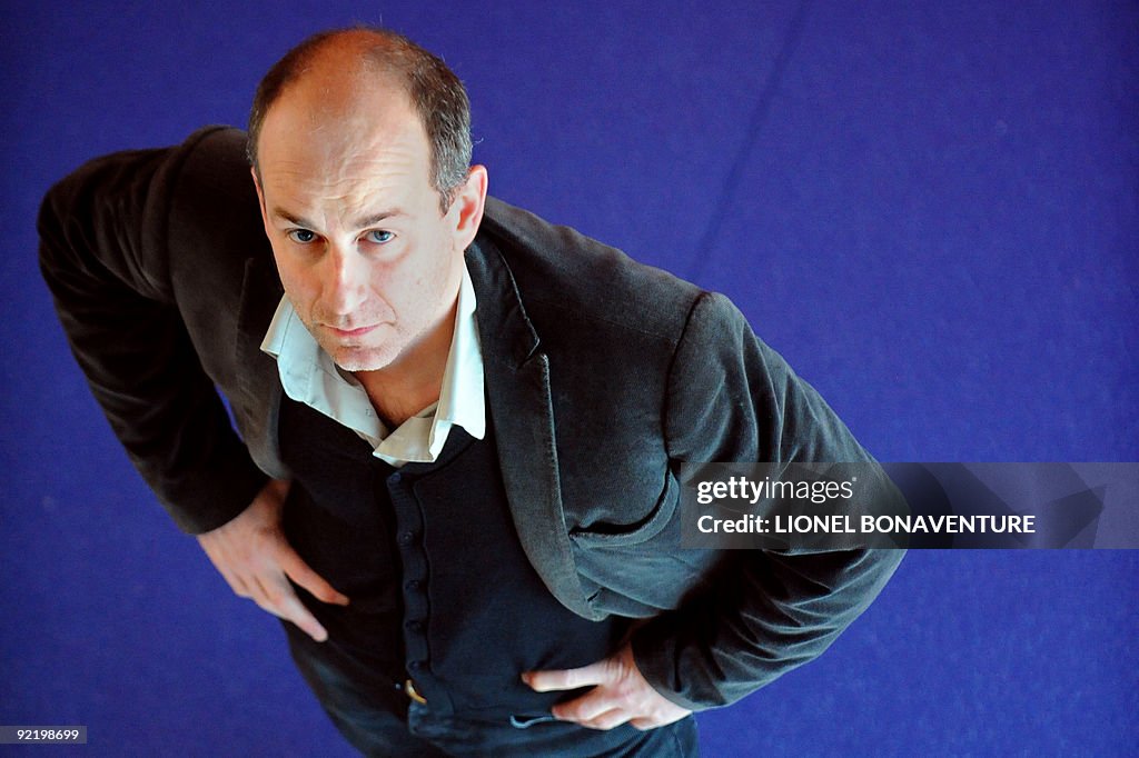 French illustrator Blutch poses on Octob