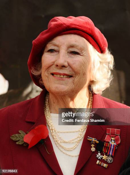 Dame Vera Lynn attends a press launch for the Poppy Appeal on October 22, 2009 in London, England.