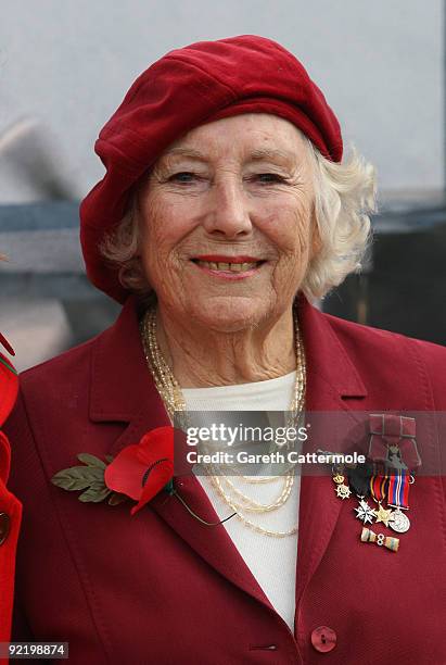 Dame Vera Lynn attends the Poppy Appeal For Afghan Generation launch on October 22, 2009 in London, England.